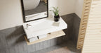 Badeloft Lavabo de Pared Tipo Rampa Lateral WT-05-A