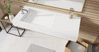 Badeloft Lavabo de Pared Tipo Rampa Lateral WT-05-A