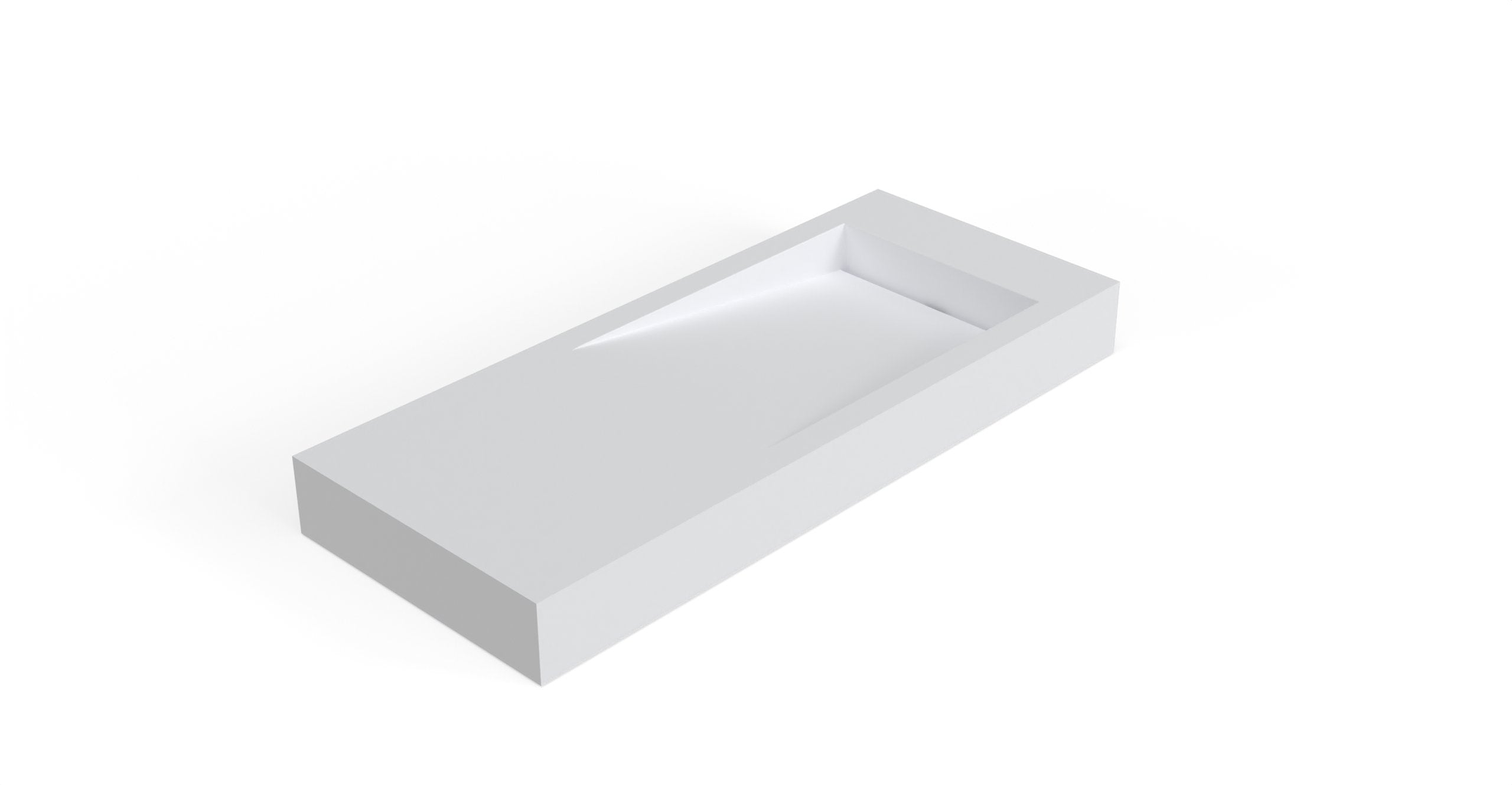 Badeloft Lavabo de Pared Tipo Rampa Lateral WT-05-B