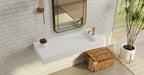 Badeloft Lavabo de Pared Tipo Rampa Lateral WT-05-B