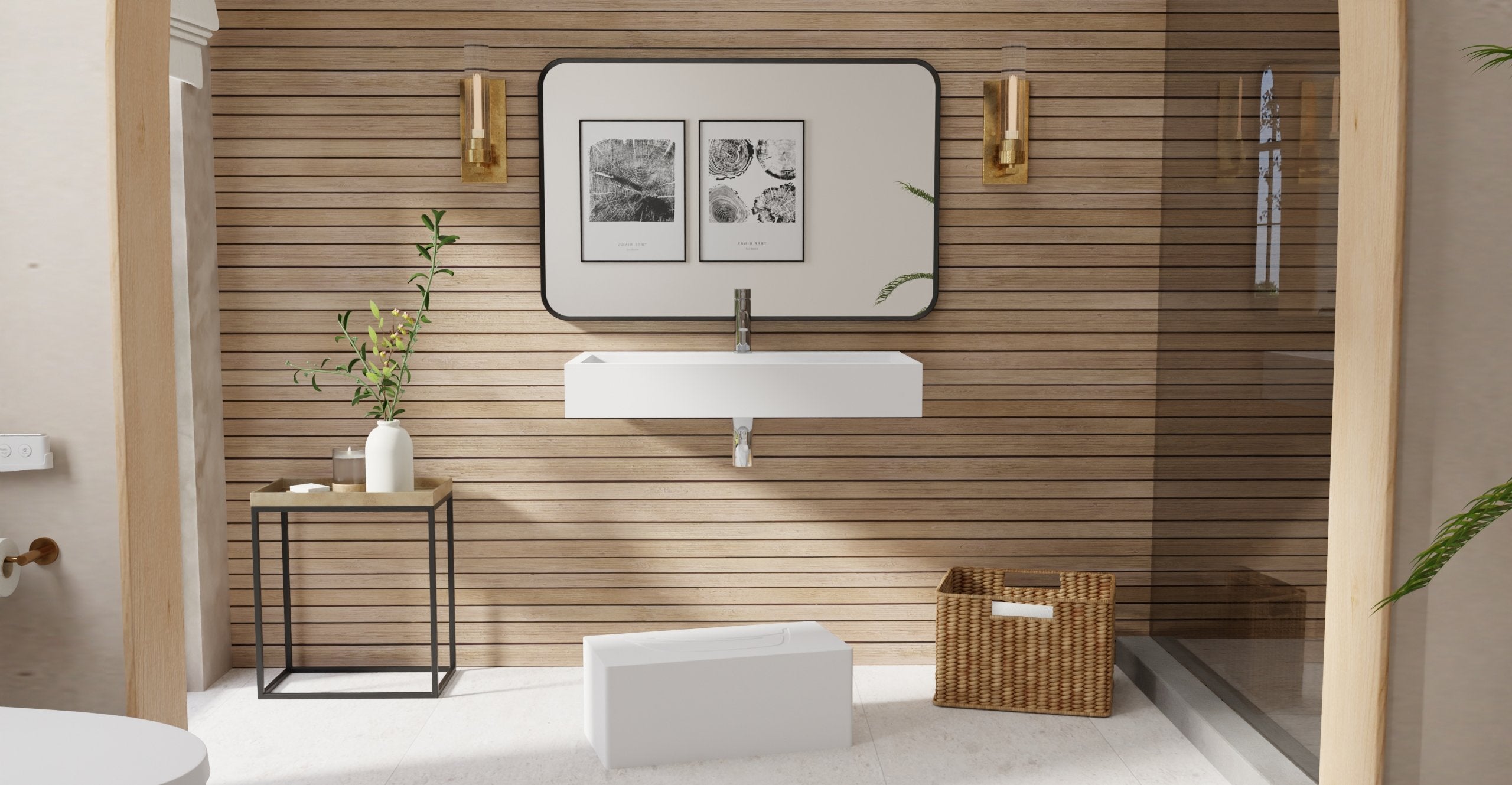 Badeloft Lavabo de Pared WT-06-L
