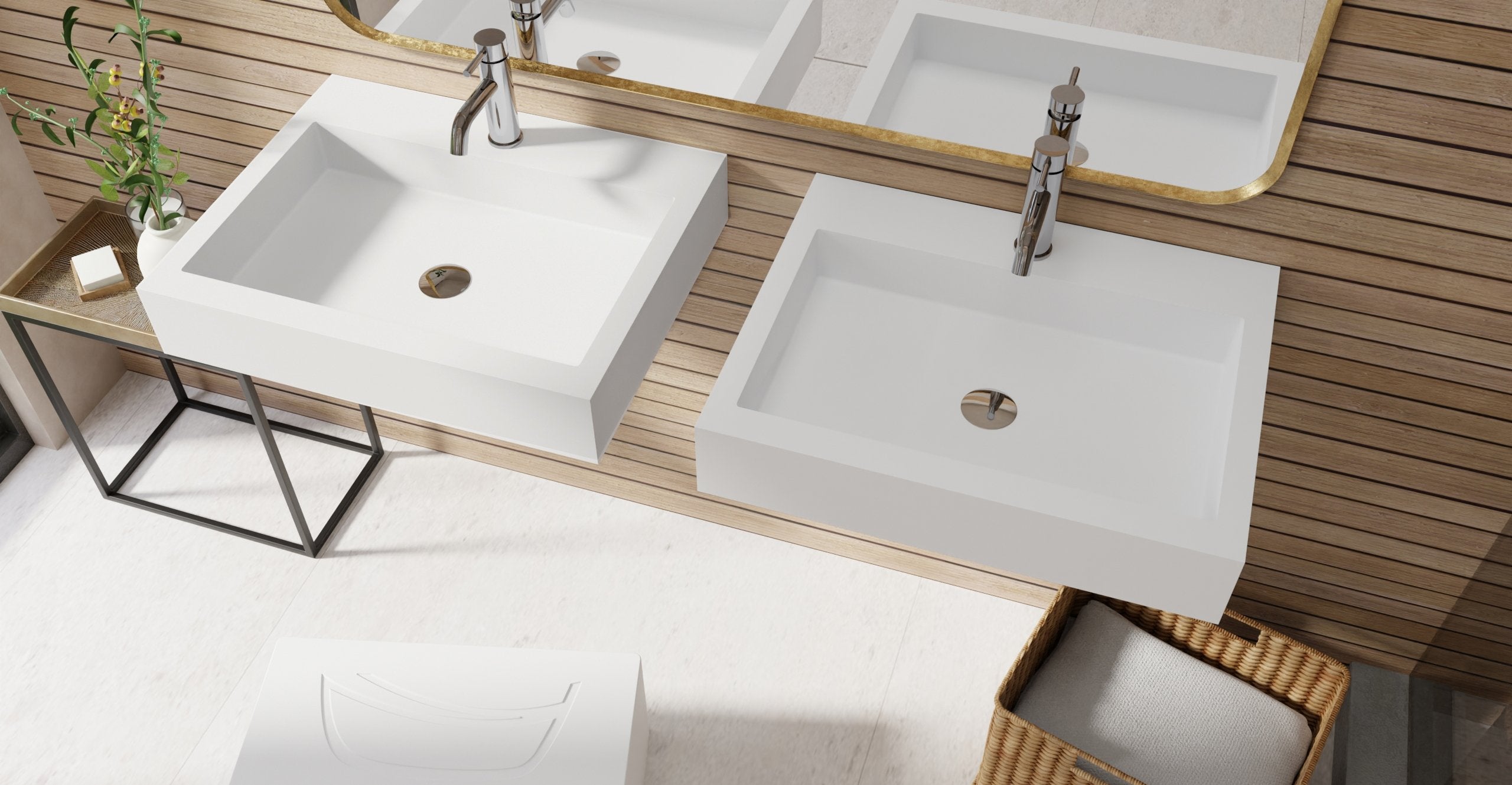 Badeloft Lavabo de Pared WT-06-M