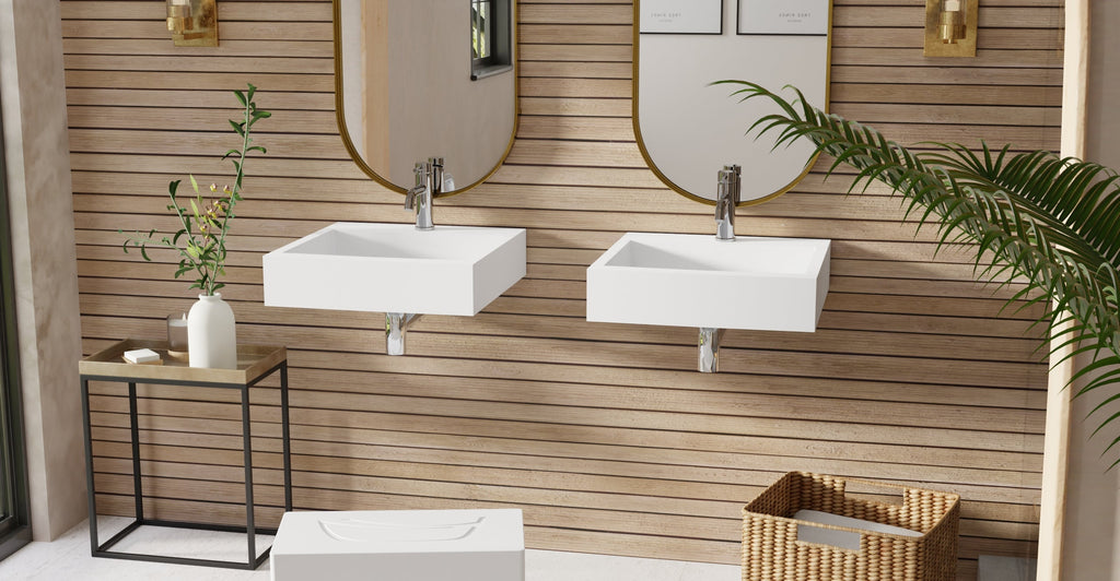 Badeloft Lavabo de Pared WT-06-S