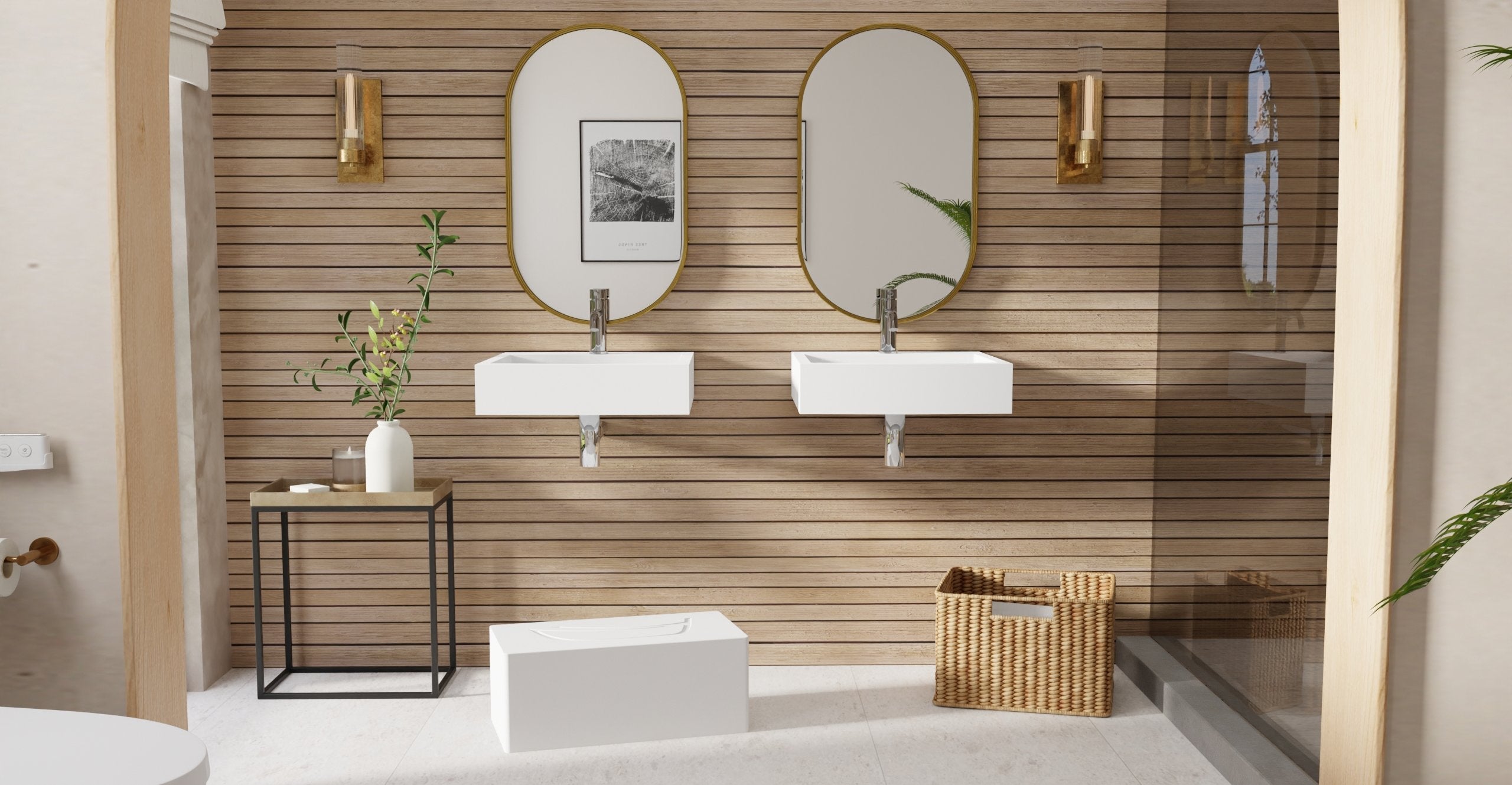 Badeloft Lavabo de Pared WT-06-S