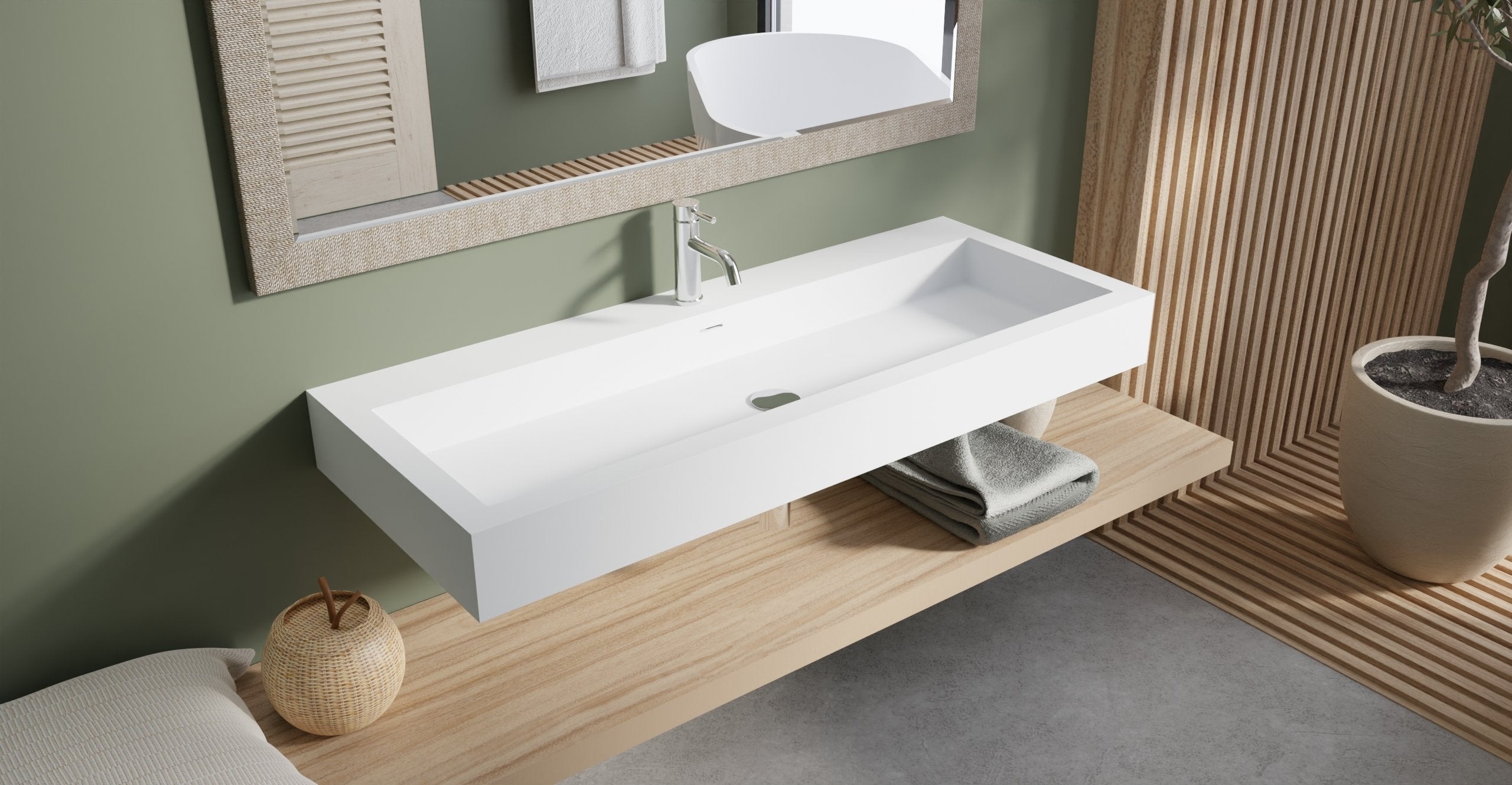 Badeloft Lavabo de Pared WT-06-XXL