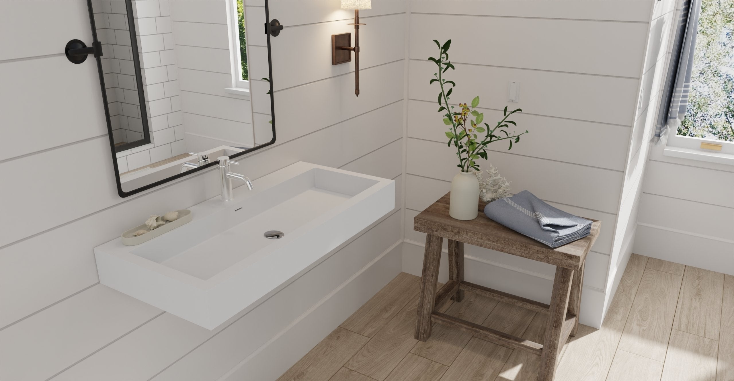Badeloft Lavabo de Pared WT-06-XL