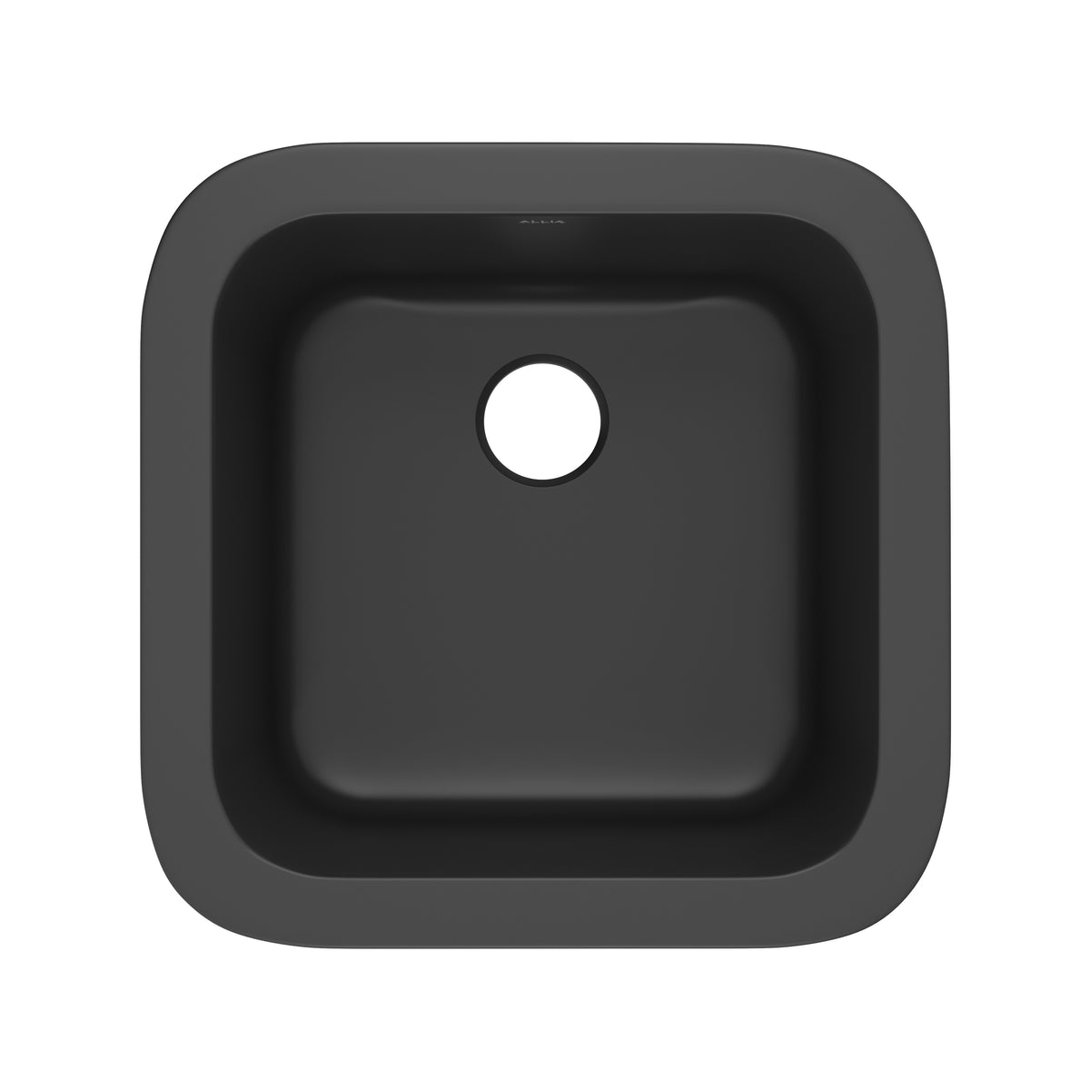 Rohl Allia Tarja Sencilla de Fireclay para Bar y Preparación 18" - Negro Satinado