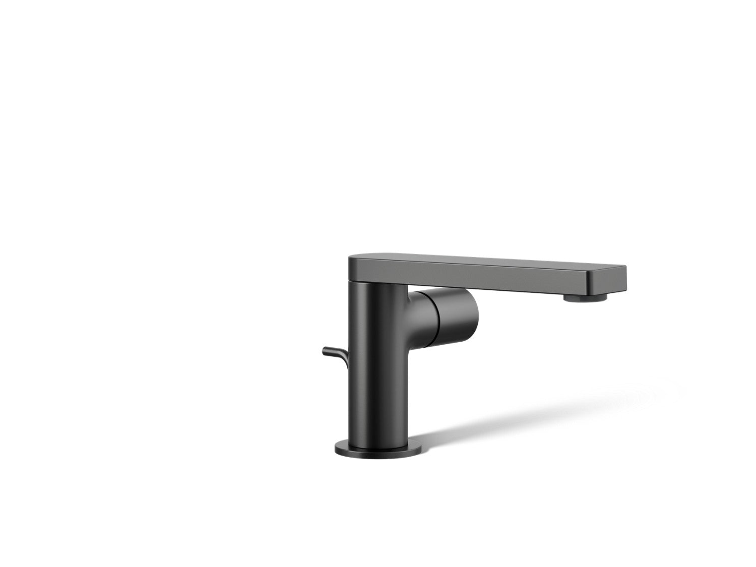 Kohler Composed — Llave de Lavabo Monomando con Manija Cilíndrica — Negro Mate