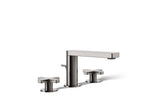 Kohler Composed — Llave de Lavabo Widespread (3 Orificios) con Manijas de Cruz — Titanio Vibrant