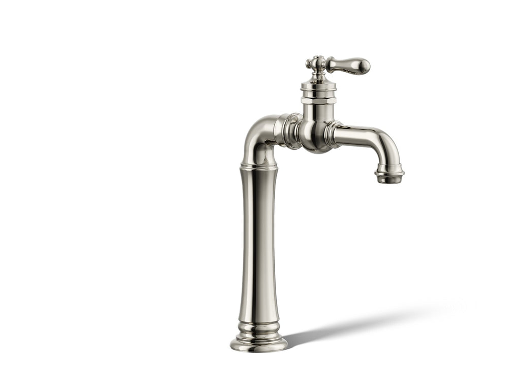 Kohler Artifacts Gentleman's — Llave de Lavabo Monomando Alta con Manija Superior — Níquel Pulido Vibrant