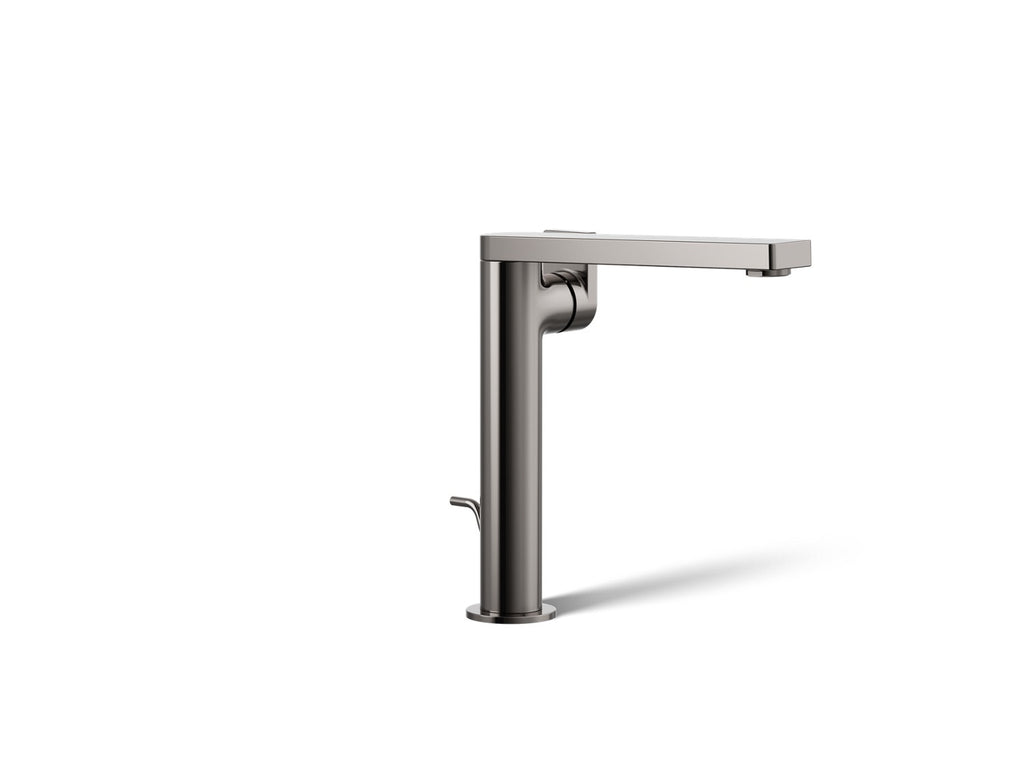 Kohler Composed — Llave de Lavabo Monomando Alta con Manija de Palanca — Titanio Vibrant