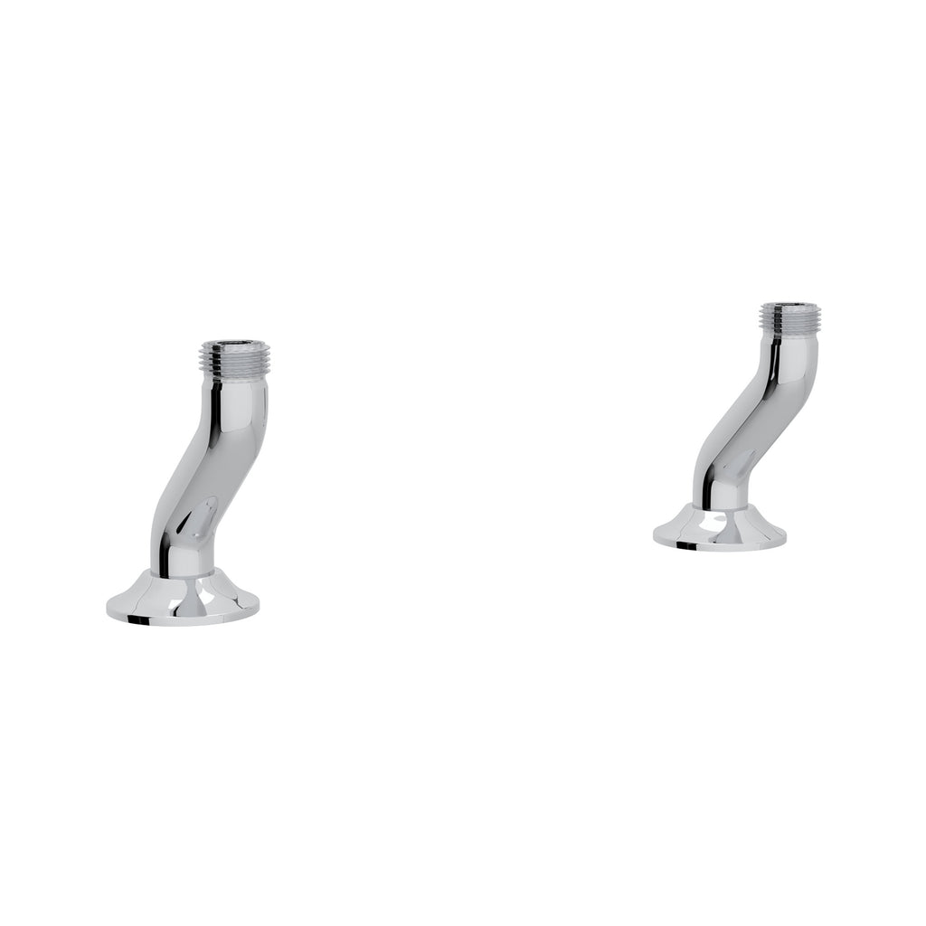 Rohl Georgian Era Uniones de Cubierta para Mezcladora Tipo Puente - Cromo Pulido