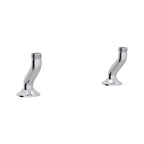 Rohl Georgian Era Uniones de Cubierta para Mezcladora Tipo Puente - Cromo Pulido
