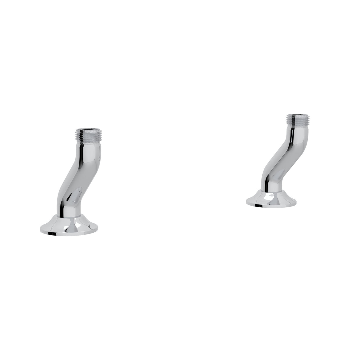 Rohl Georgian Era Uniones de Cubierta para Mezcladora Tipo Puente - Cromo Pulido
