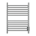 Cape Modelo 2332 12 Recta Barras Toallero Calefactor Cableado en Níquel Satinado