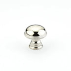 Schaub Perilla Atherton Plain Edges Moleteada, 1-1/4" — Níquel Pulido