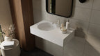 Badeloft Lavabo de Pared Oasis WT-02-D