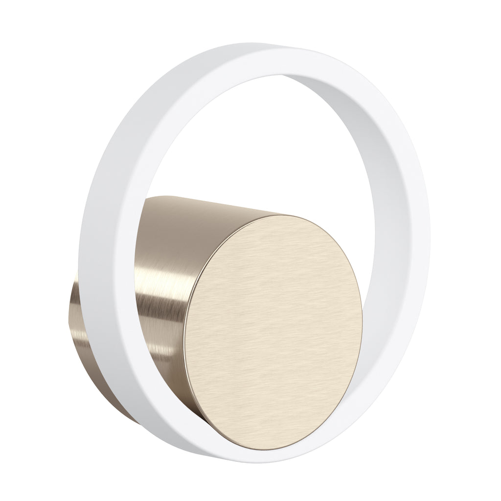 Rohl Eclissi Manija para Mezcladora de Cocina - Níquel Satinado / Blanco Mate
