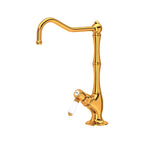 Rohl Acqui Mezcladora Filtradora de Cocina - Palanca de Porcelana Blanca - Latón Italiano