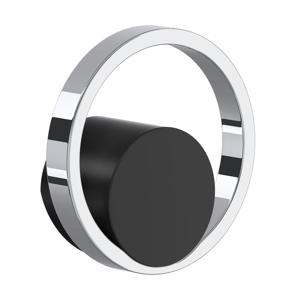 Rohl Eclissi Manija para Mezcladora de Cocina - Negro Mate / Cromo Pulido