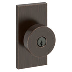 Baldwin Hardware Reserve Perilla con Llave Contemporary — Bronce veneciano — Contemporary 5