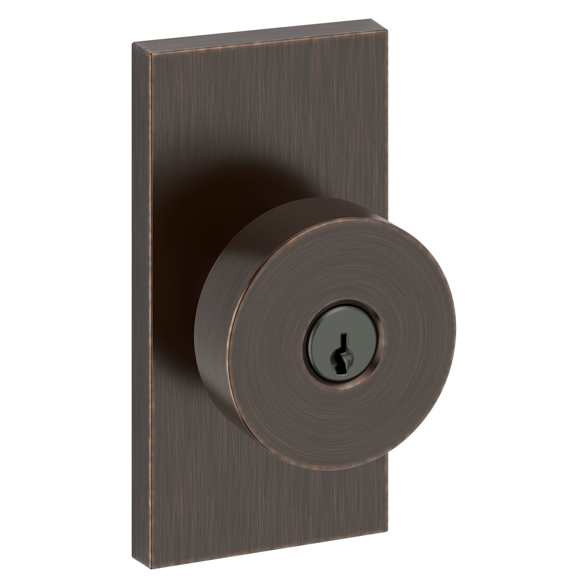 Baldwin Hardware Reserve Perilla con Llave Contemporary — Bronce veneciano — Contemporary 5