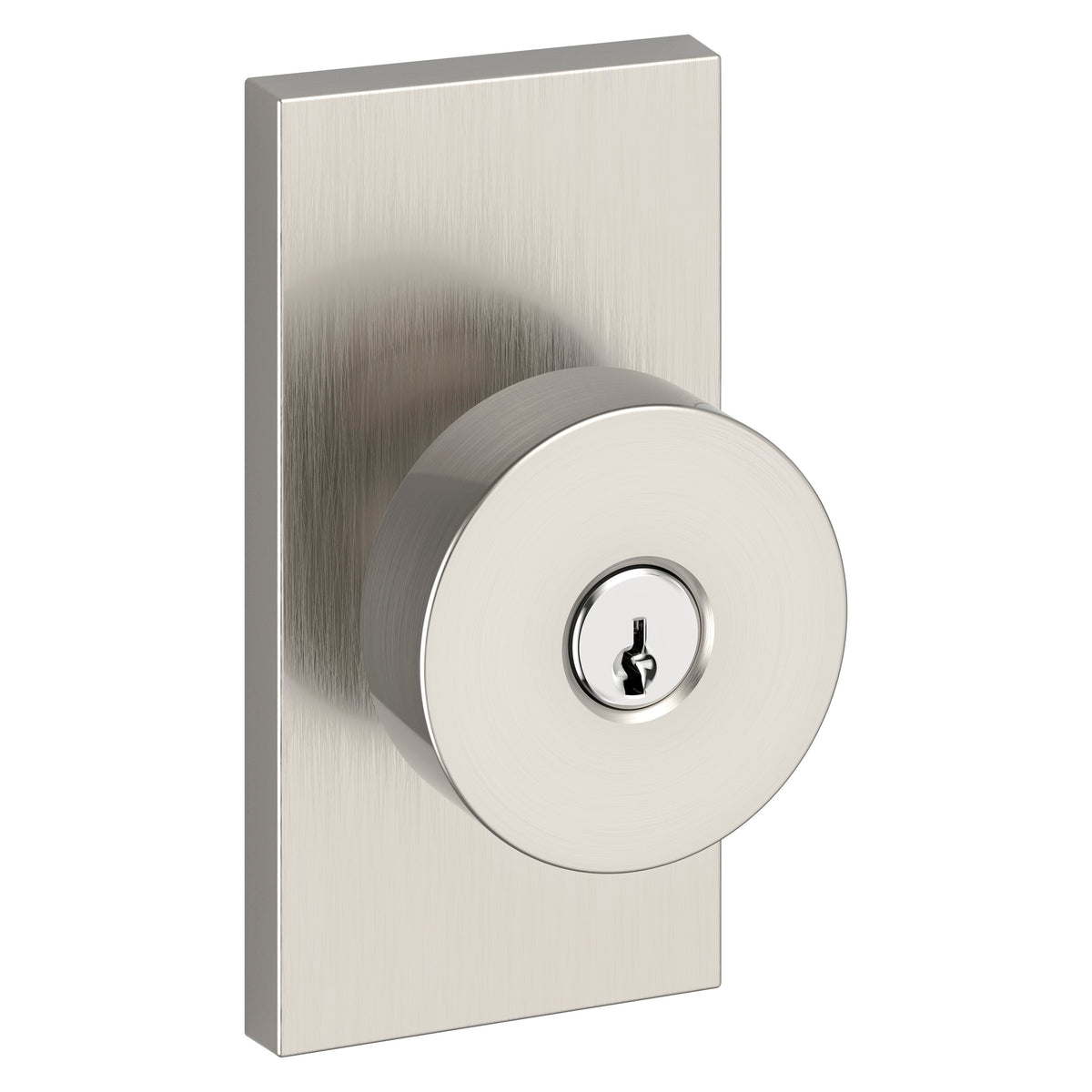 Baldwin Hardware Reserve Perilla con Llave Contemporary — Níquel satinado — Contemporary 5