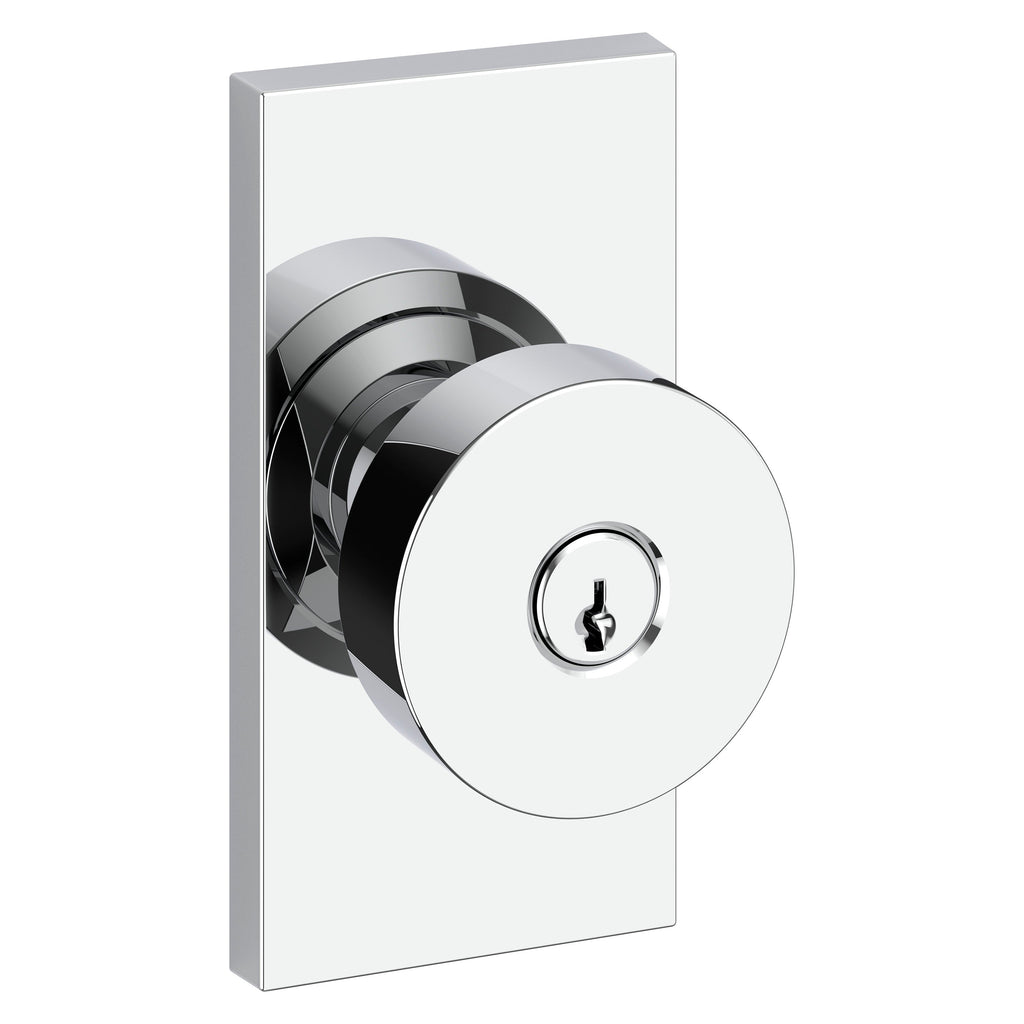 Baldwin Hardware Reserve Perilla con Llave Contemporary — Cromo pulido — Contemporary 5