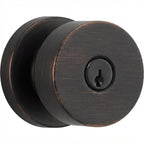 Baldwin Hardware Reserve Perilla con Llave Contemporary — Bronce veneciano — Contemporary Round