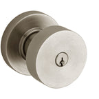 Baldwin Hardware Reserve Perilla con Llave Contemporary — Níquel satinado — Contemporary Round