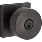 Baldwin Hardware Reserve Perilla con Llave Contemporary — Bronce veneciano — Contemporary Square
