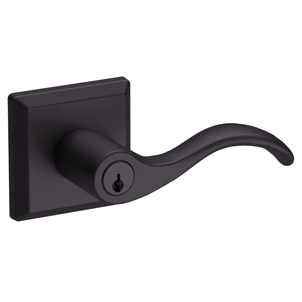 Baldwin Hardware Reserve Manija con Llave Curve — Bronce veneciano — Traditional Square — Entrada Derecha