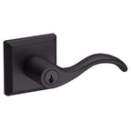 Baldwin Hardware Reserve Manija con Llave Curve — Bronce veneciano — Traditional Square — Entrada Derecha