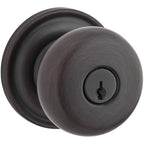 Baldwin Hardware Reserve Perilla con Llave Round — Bronce veneciano — Traditional Round