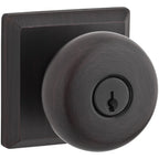 Baldwin Hardware Reserve Perilla con Llave Round — Bronce veneciano — Traditional Square