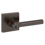Baldwin Hardware Reserve Manija con Llave Tube — Bronce veneciano — Contemporary Square