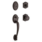 Baldwin Hardware Reserve Juego de Entrada Columbus x Perilla Traditional — Bronce veneciano — Traditional Arch