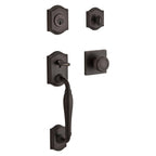 Baldwin Hardware Reserve Juego de Entrada Westcliff x Perilla Traditional — Bronce veneciano — Traditional Square