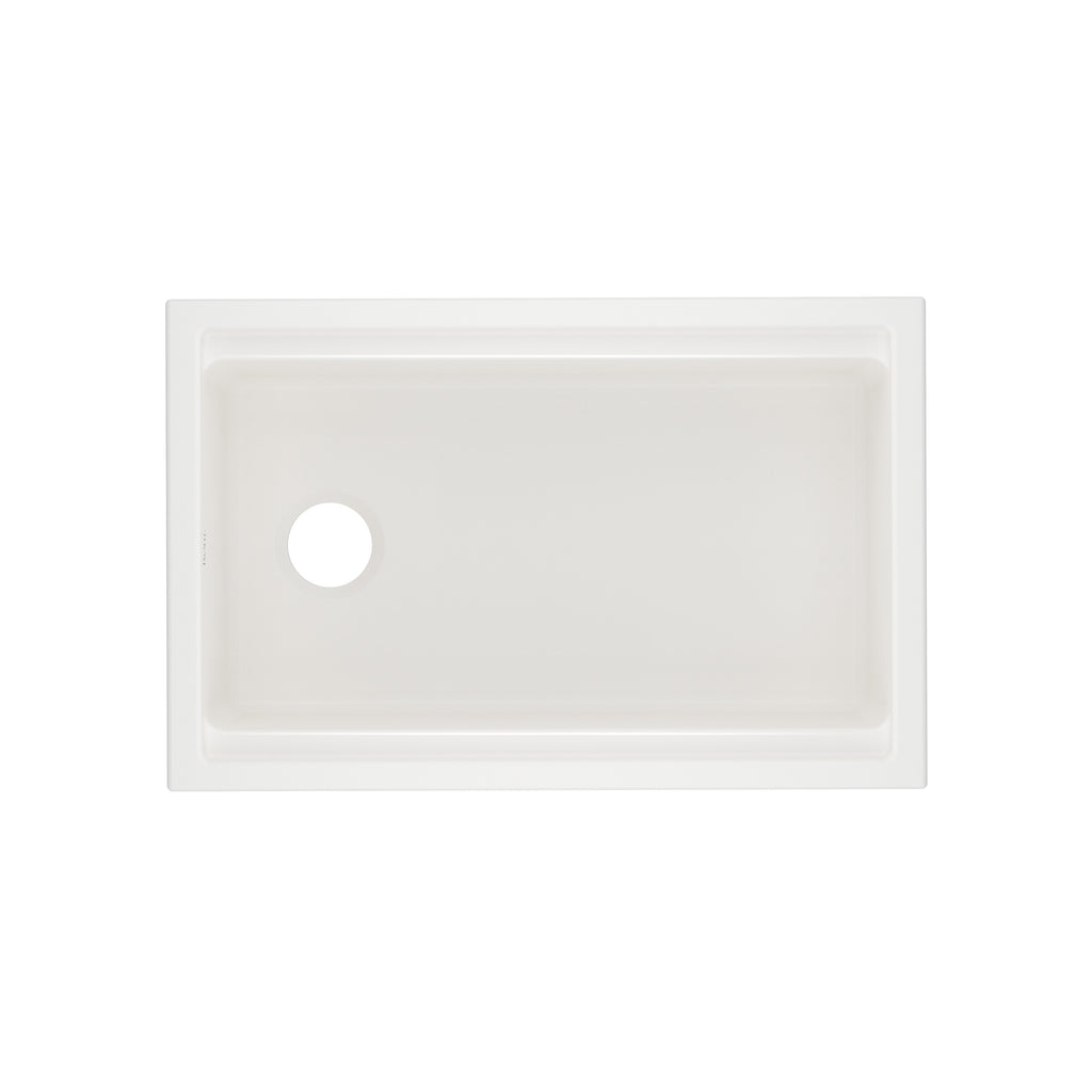 Rohl Allia Tarja Workstation Bajocubierta de Fireclay 30" - Pergame