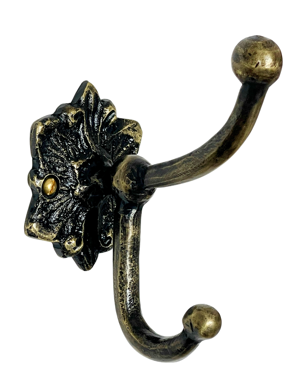Gancho 100% bronce para muro de baño