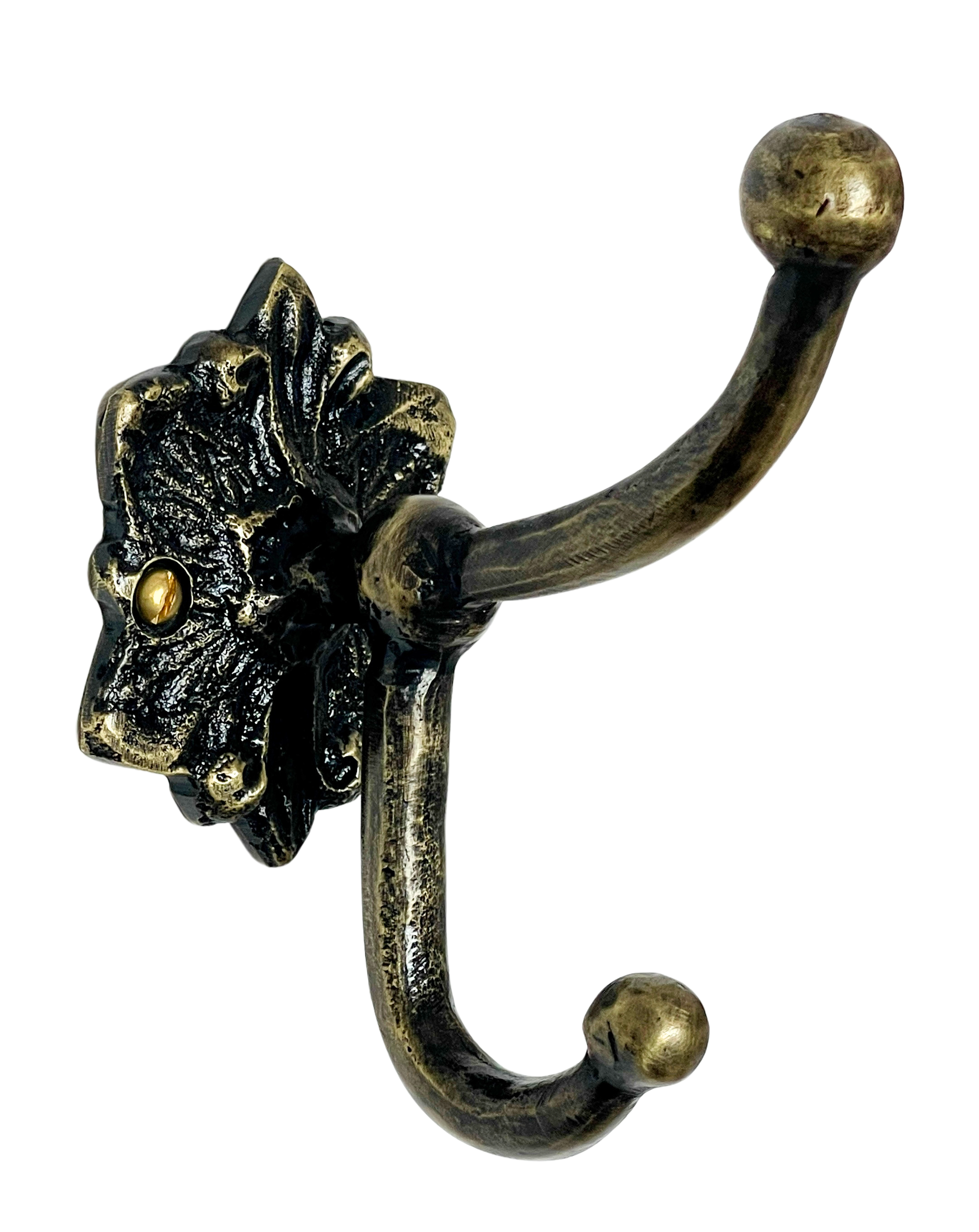 Gancho 100% bronce para muro de baño
