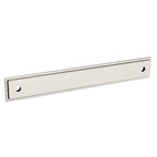 Baldwin Hardware TRANS. Back Plate 6" 4941 — Níquel satinado
