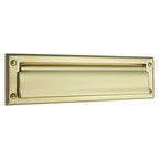 Baldwin Hardware Placa de Buzón 0012 — Latón satinado Lifetime