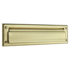 Baldwin Hardware Placa de Buzón 0014 — Latón satinado Lifetime