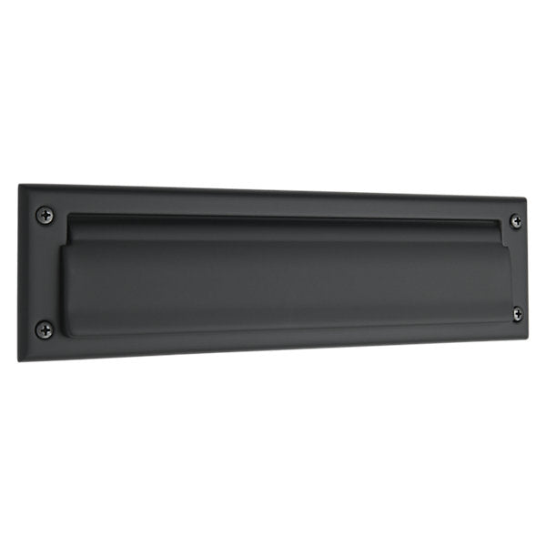 Baldwin Hardware Placa de Buzón 0014 — Negro satinado