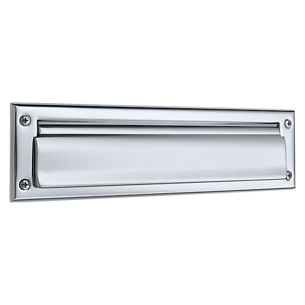 Baldwin Hardware Placa de Buzón 0014 — Cromo pulido
