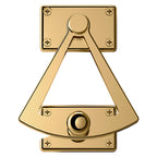 Baldwin Hardware Cuadrante Media Puerta 0340 — Latón sin laca