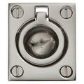 Baldwin Hardware Jaladera de Anillo Empotrada 0392 — Níquel pulido Lifetime