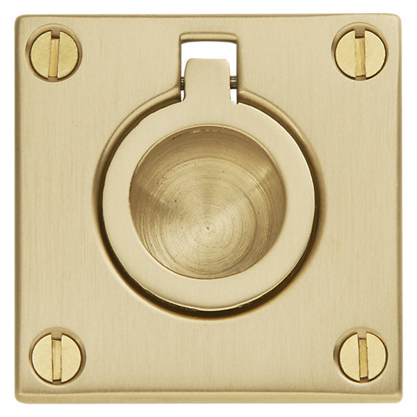 Baldwin Hardware Jaladera de Anillo Empotrada 0393 — Latón vintage