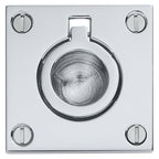 Baldwin Hardware Jaladera de Anillo Empotrada 0393 — Cromo pulido